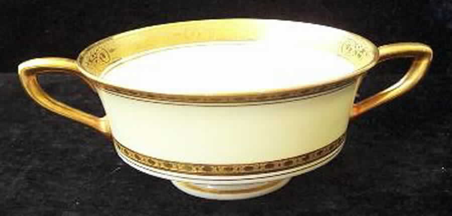 Z347 (No Color Band) Footed Cream Soup Bowl by Royal Worcester-1