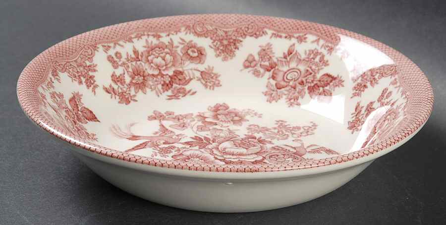Asiatic Pheasant Red Coupe Cereal Bowl by Royal Stafford-1