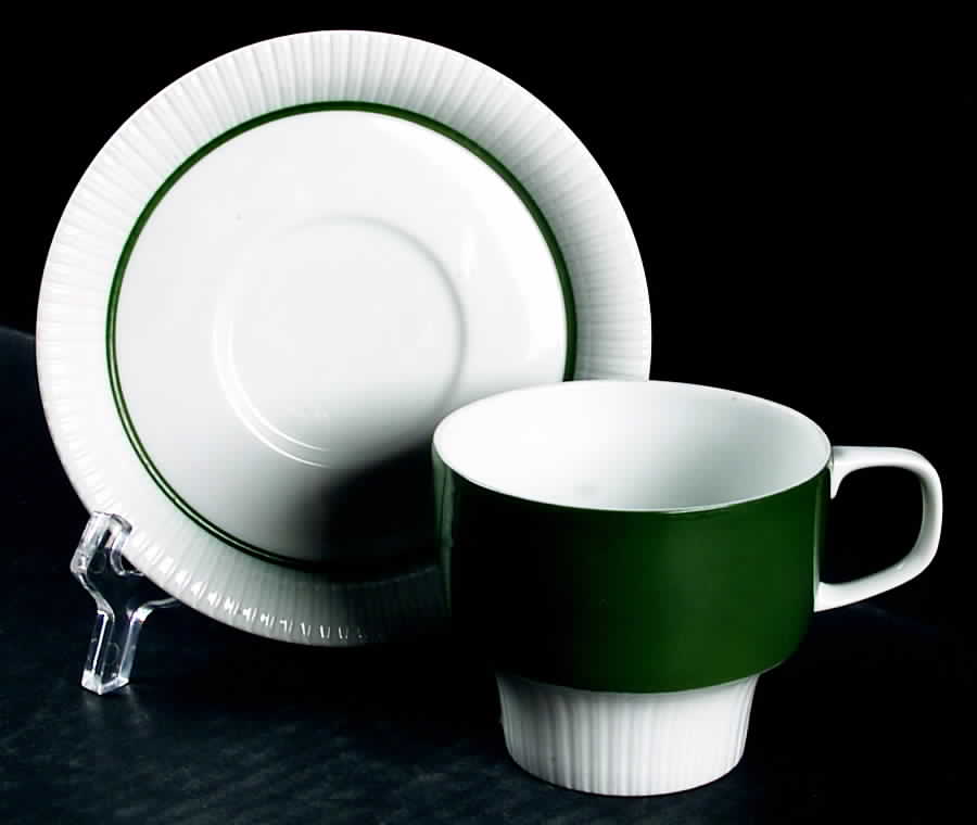 Avocado Flat Cup & Saucer Set by Rosenthal - Continental-1