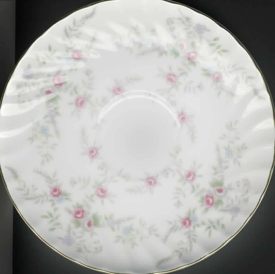 Romance (Swirl, No Yellow Flowers) Saucer by Royal M-Mita-1