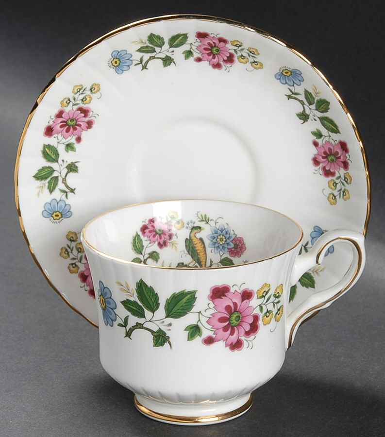 RST85 Footed Cup & Saucer Set by Royal Stafford-1