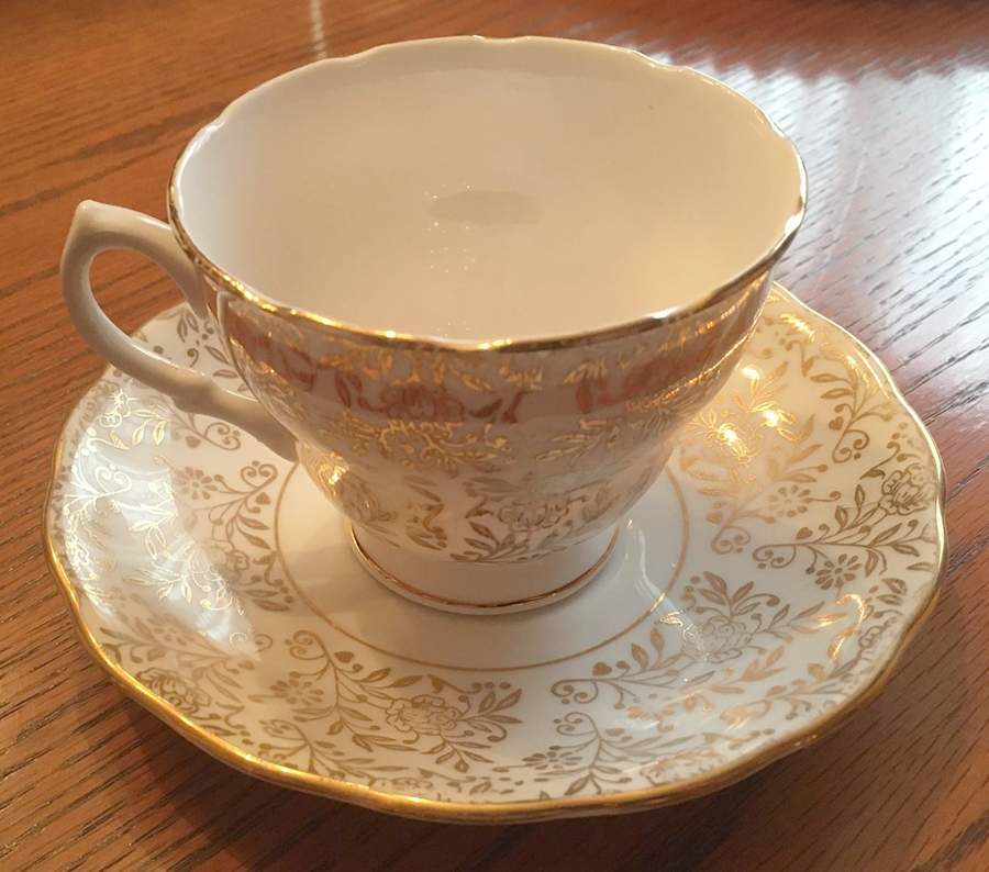 7644 Footed Cup & Saucer Set by Royal Malvern-1