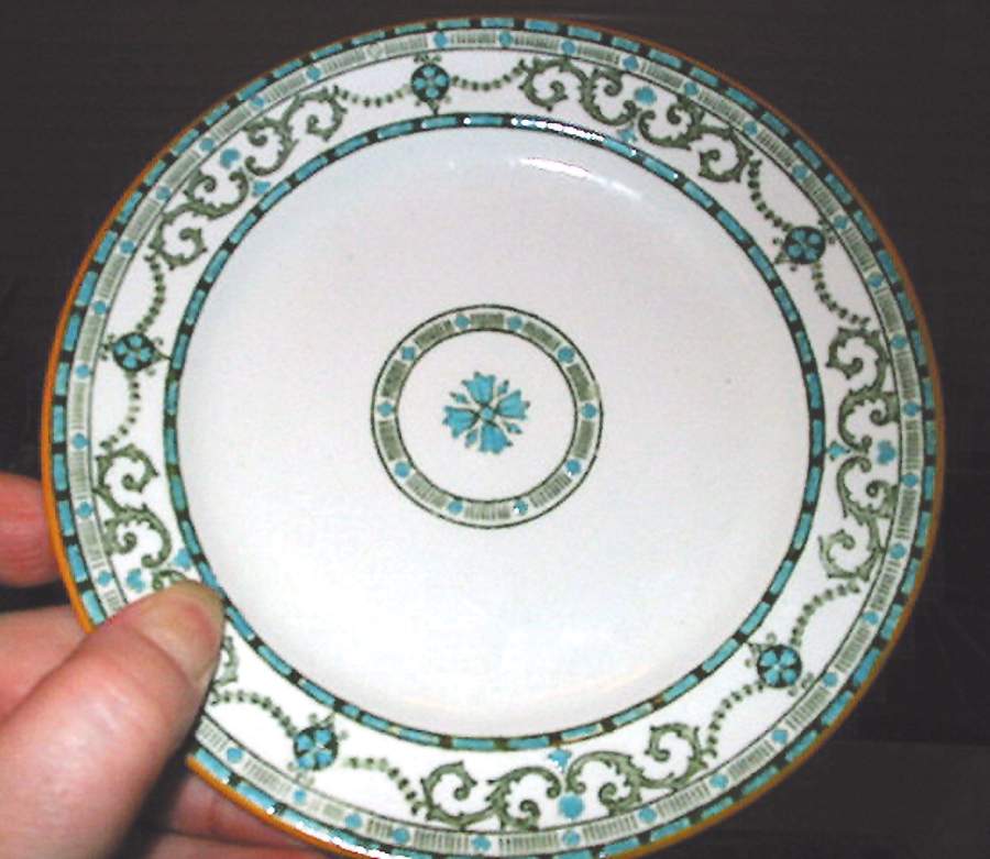 Classic Turquoise Bread & Butter Plate by Ridgway (Ridgways)-1