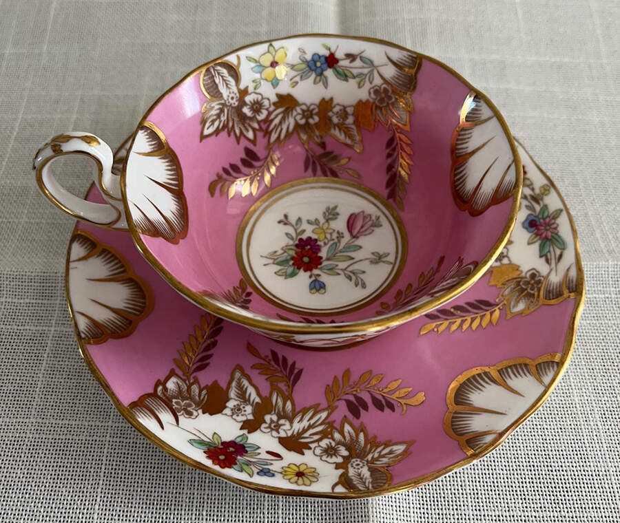 7226 Footed Cup & Saucer Set by Samuel Radford-1