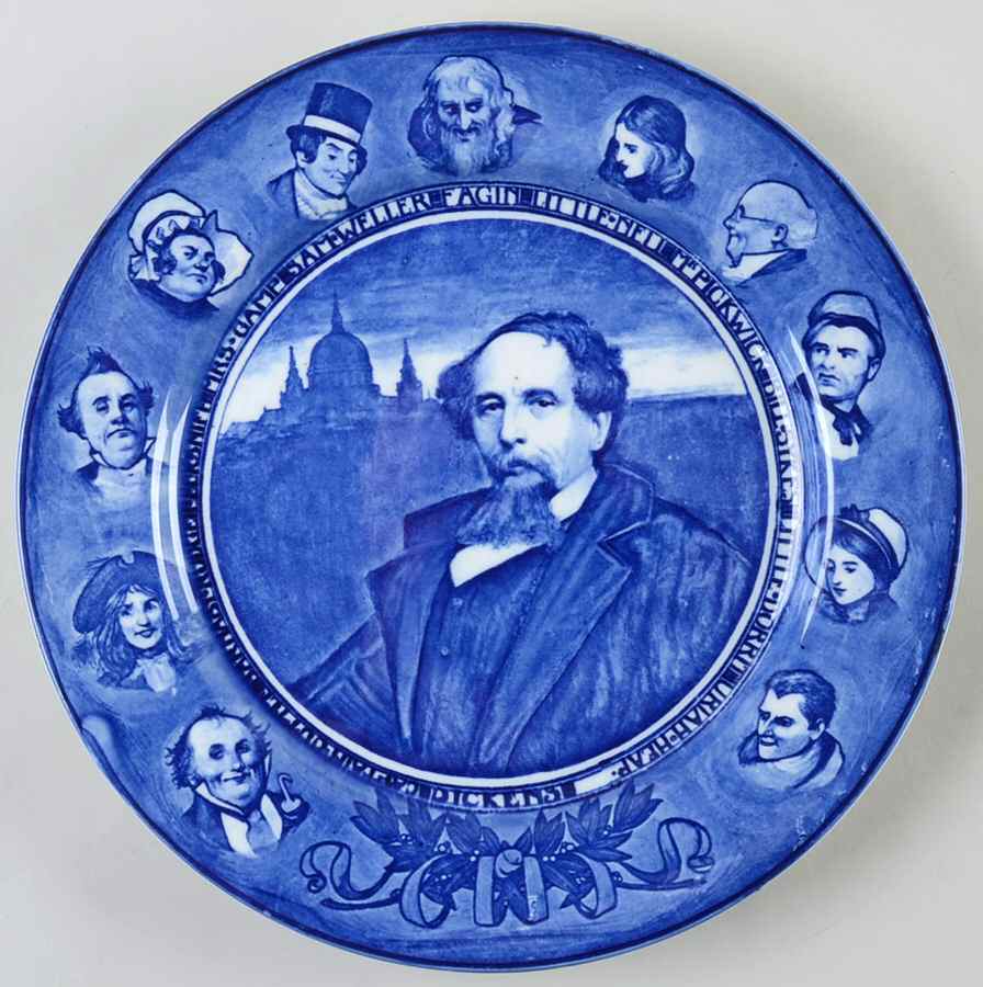 Dickens Portrait Dinner Plate by Royal Doulton-1