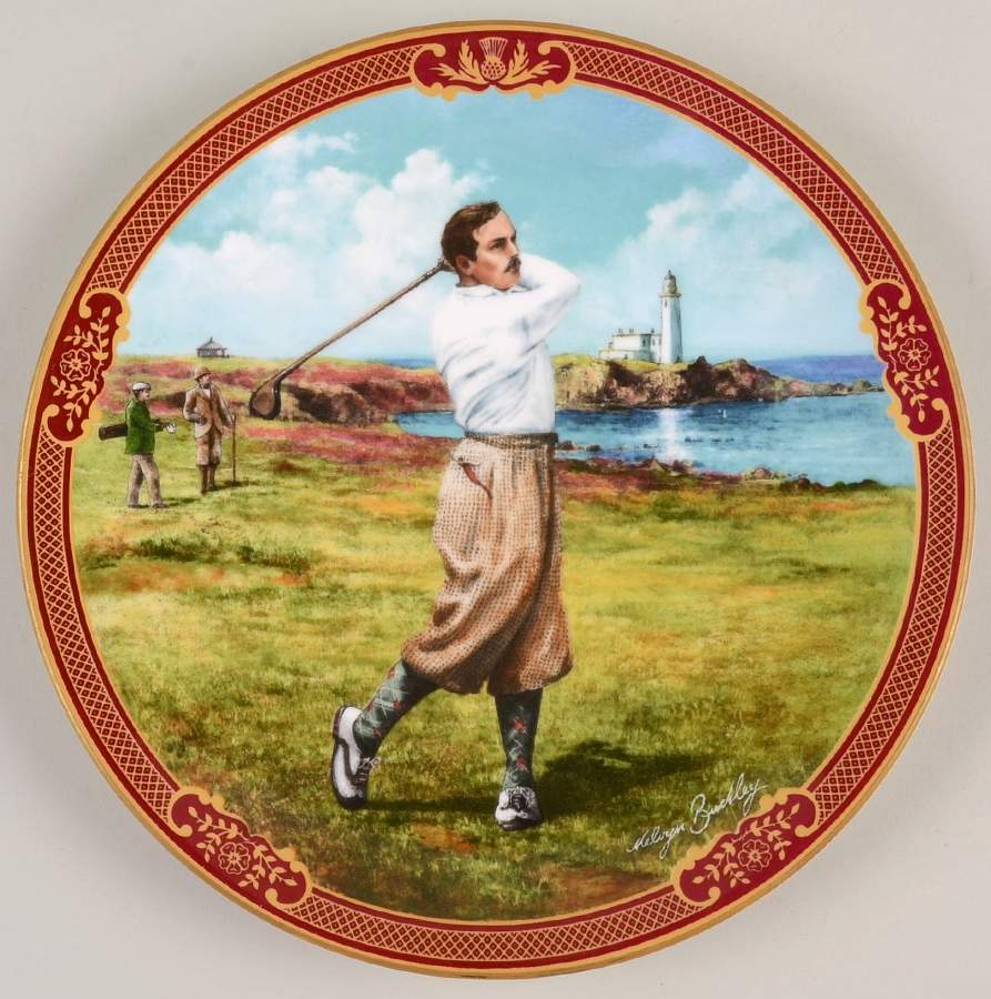 Golfing Collection Salad/Dessert Plate by Royal Worcester-1
