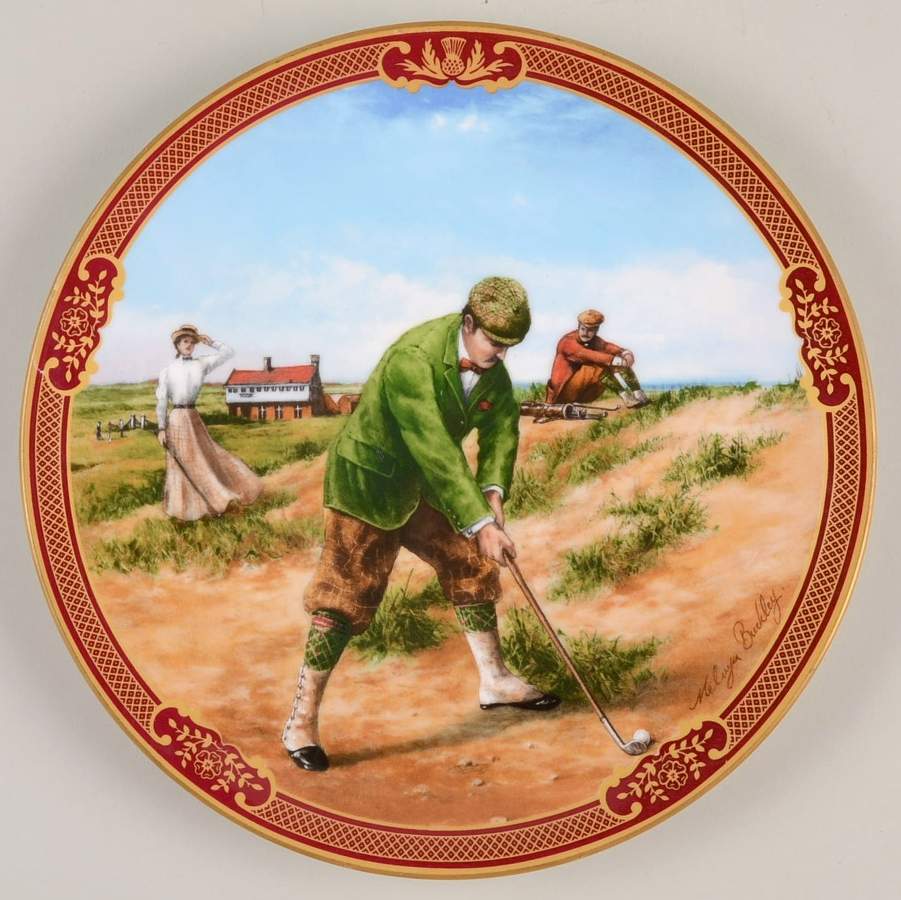 Golfing Collection Salad/Dessert Plate by Royal Worcester-1