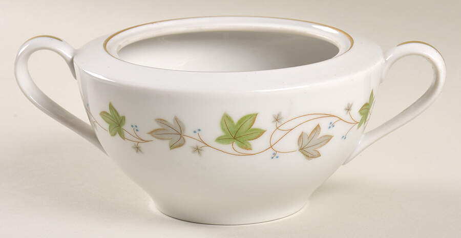 Ivy Lane Sugar Bowl No Lid by Rose (Japan)-1