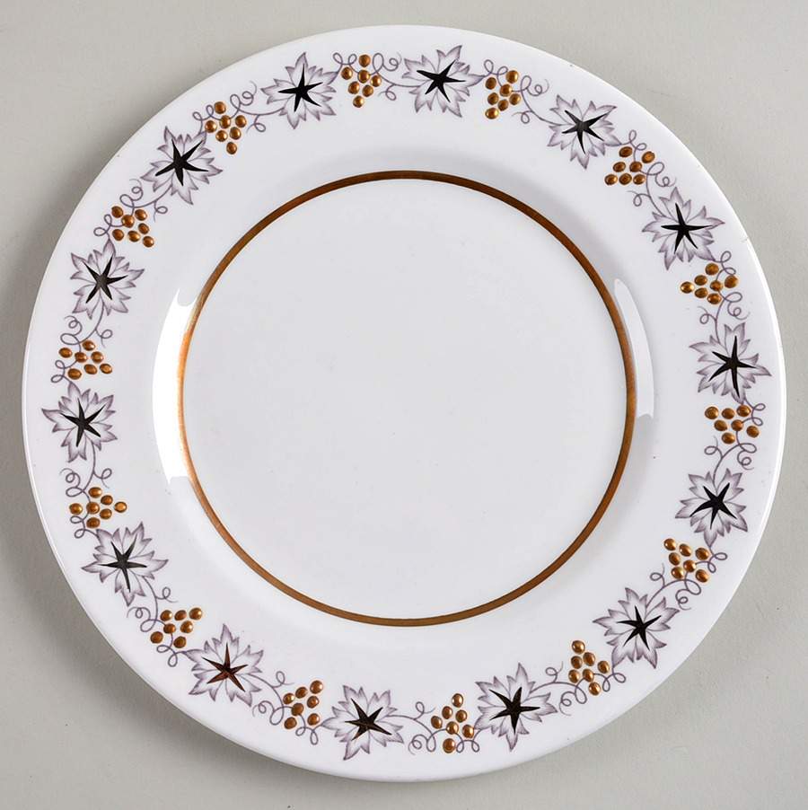 Gold and Silver Salad Plate by Royal Albert-1