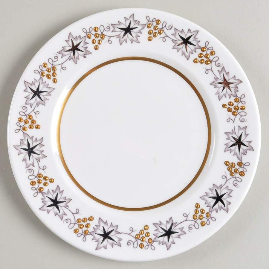 Gold and Silver Bread & Butter Plate by Royal Albert-1