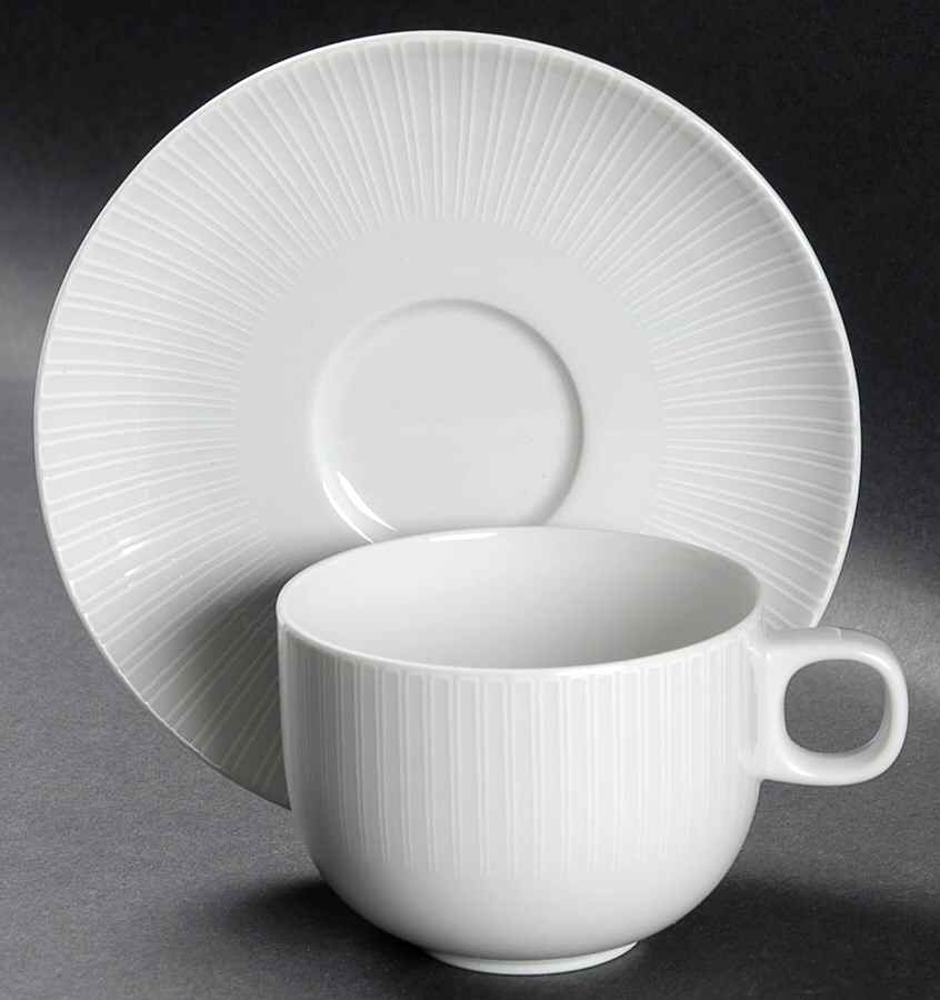 R1378 Flat Cup & Saucer Set by Rosenthal - Continental-1