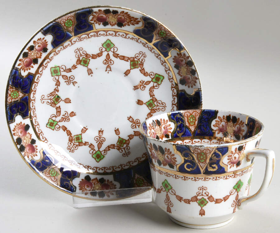 2191 Footed Cup & Saucer Set by Doric China-1