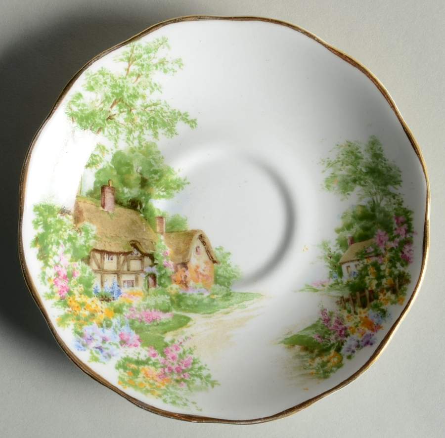 Wayside Saucer for Footed Cup by Roslyn (England)-1