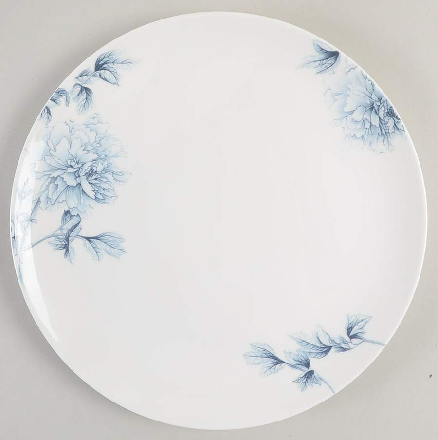 Blue Peony (Bone) Dinner Plate by Royal Worcester-1