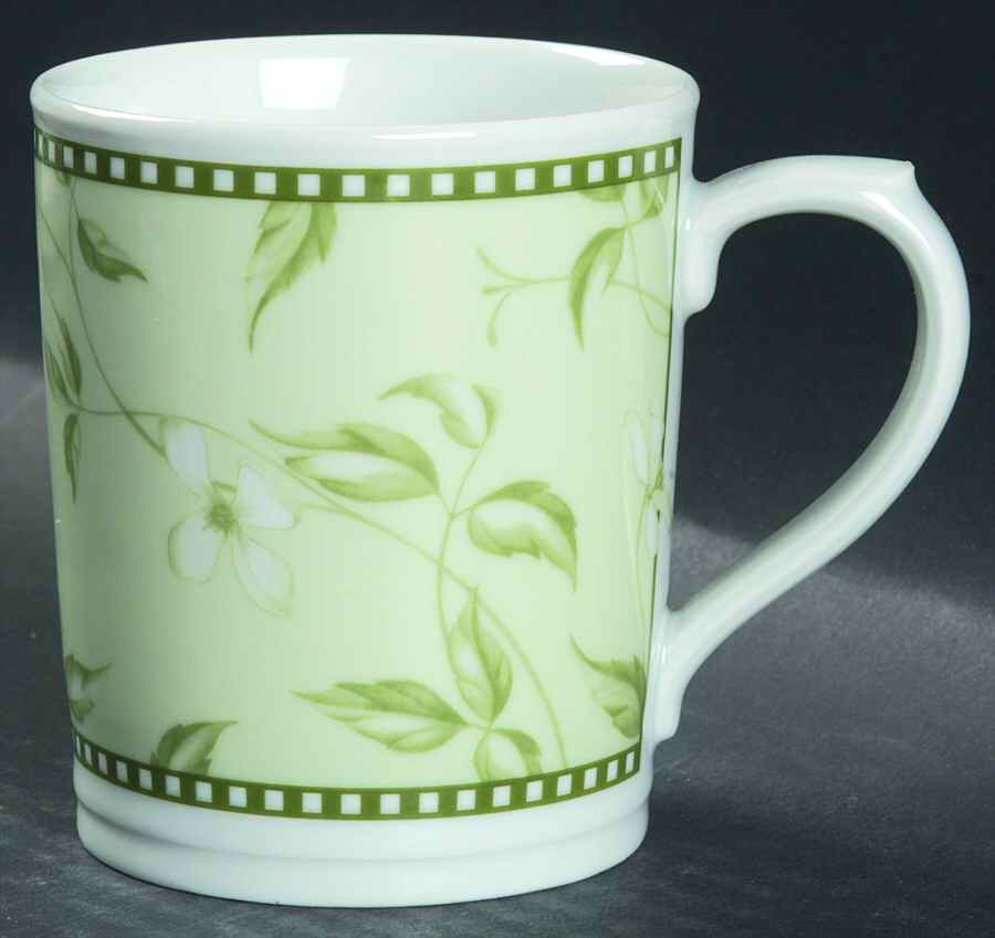 Cafe Fleur Green Mug by Royal Worcester-1