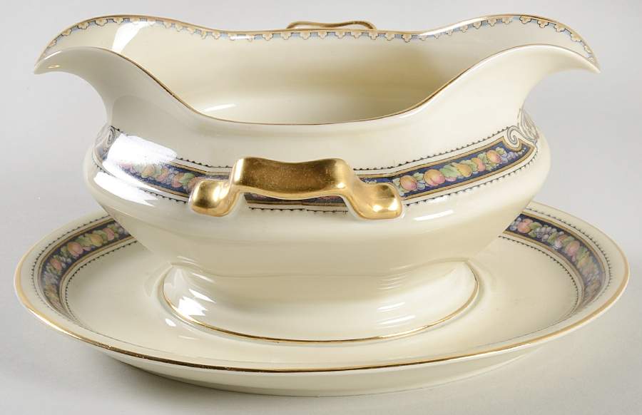 Orelay (No Verge) Gravy Boat with Attached Underplate by Rosenthal - Continental-1