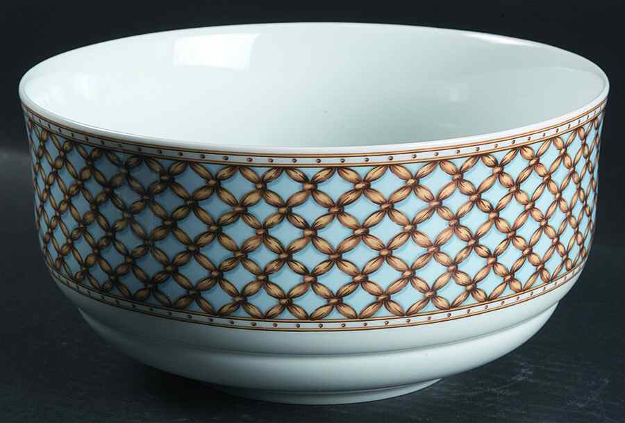 Liselund Light Blue 8" Salad Serving Bowl by Royal Copenhagen-1