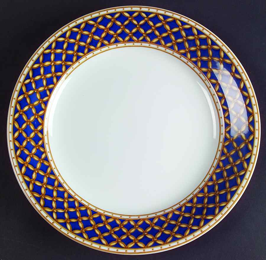 Liselund Dark Blue Salad/Dessert Plate by Royal Copenhagen-1