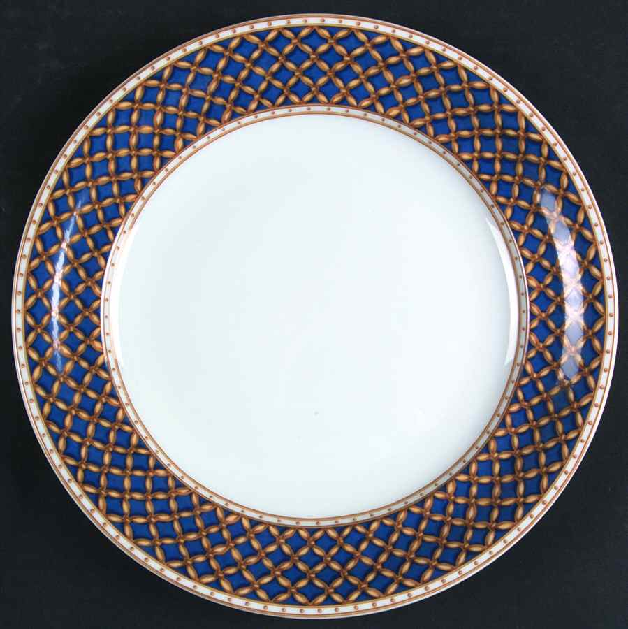 Liselund Dark Blue Dinner Plate by Royal Copenhagen-1