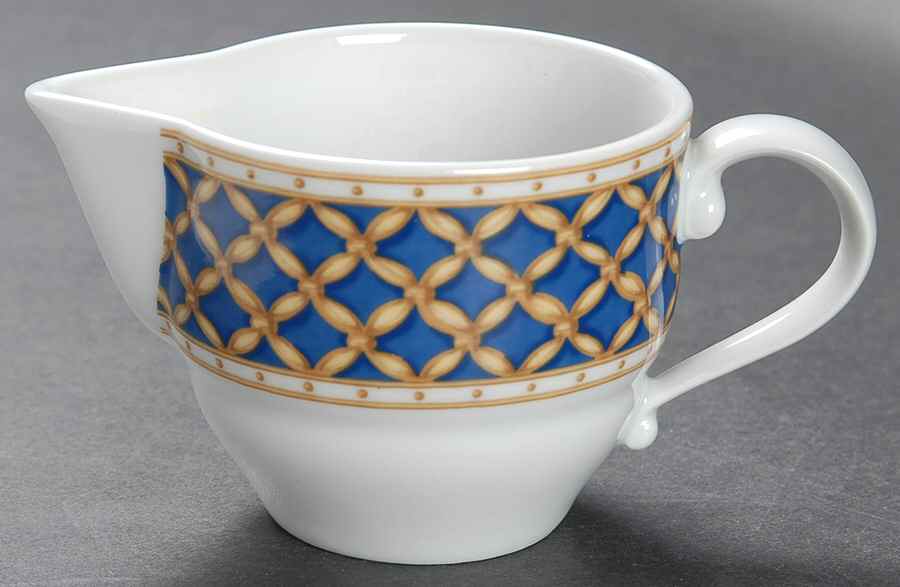 Liselund Dark Blue Creamer by Royal Copenhagen-1