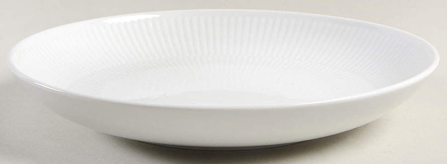 White Plain 9" Shallow Round Bowl by Royal Copenhagen-1