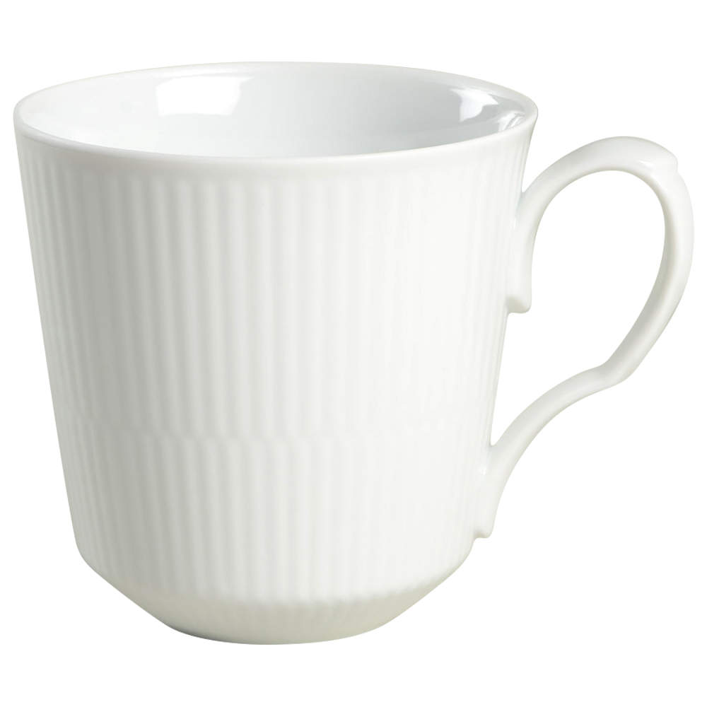 White Plain Latte Mug by Royal Copenhagen-1