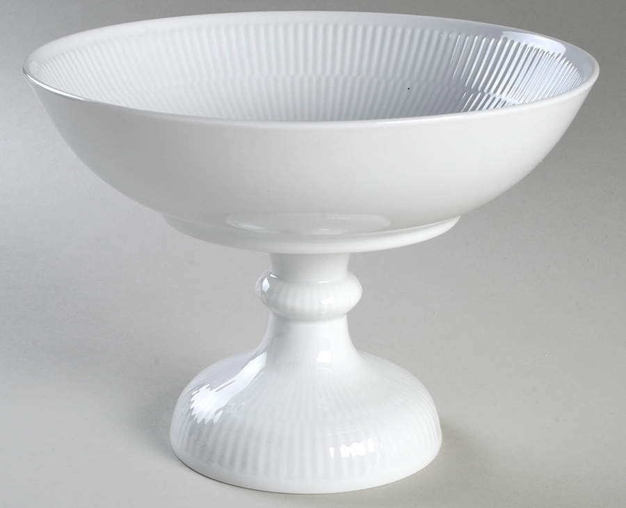 White Plain Trifle Bowl by Royal Copenhagen-1
