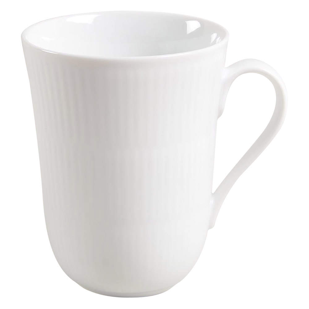 White Plain Mug by Royal Copenhagen-1