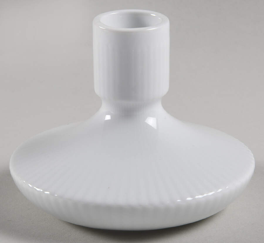 White Plain 3" Candlestick by Royal Copenhagen-1