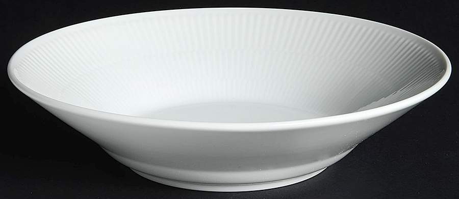 White Plain 9" Individual Pasta Bowl by Royal Copenhagen-1