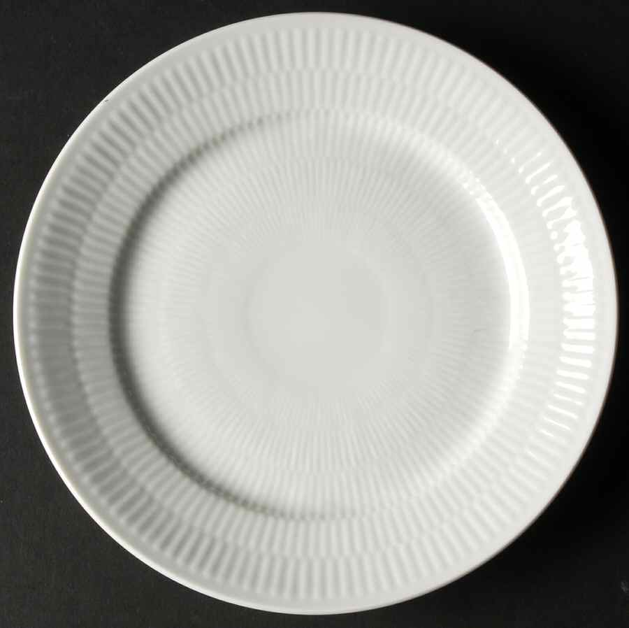White Plain Salad/Dessert Plate by Royal Copenhagen-1