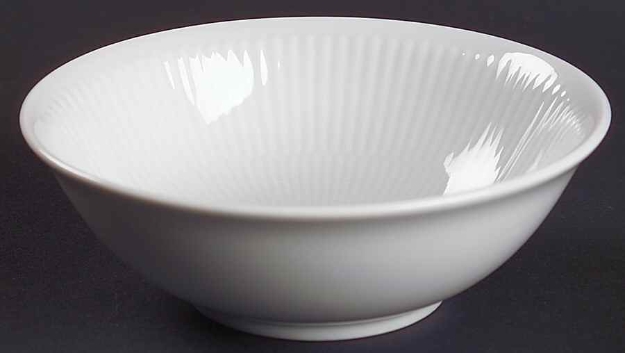 White Plain Coupe Cereal Bowl by Royal Copenhagen-1