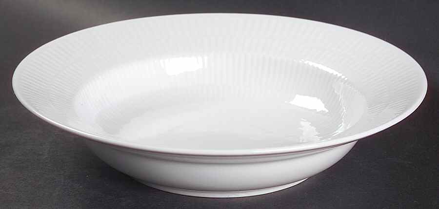 White Plain 9" Round Vegetable Bowl by Royal Copenhagen-1