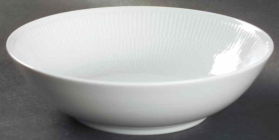 White Plain 8" Salad Serving Bowl by Royal Copenhagen-1