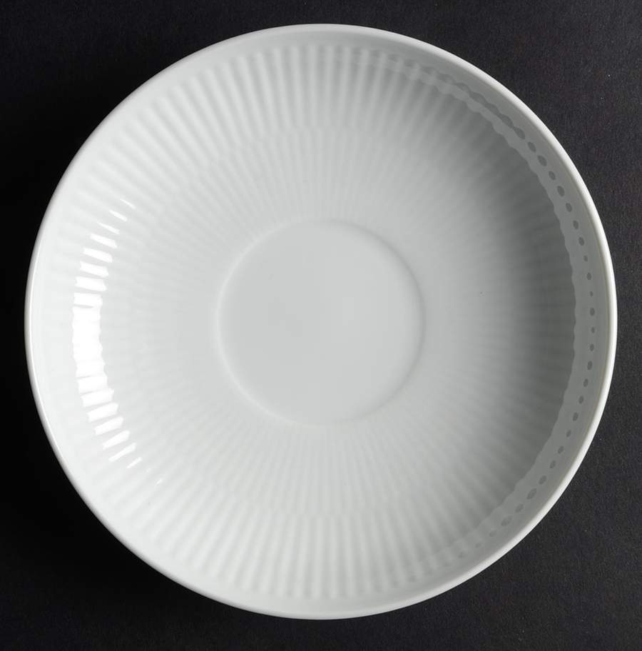 White Plain Saucer for Flat Cup by Royal Copenhagen-1