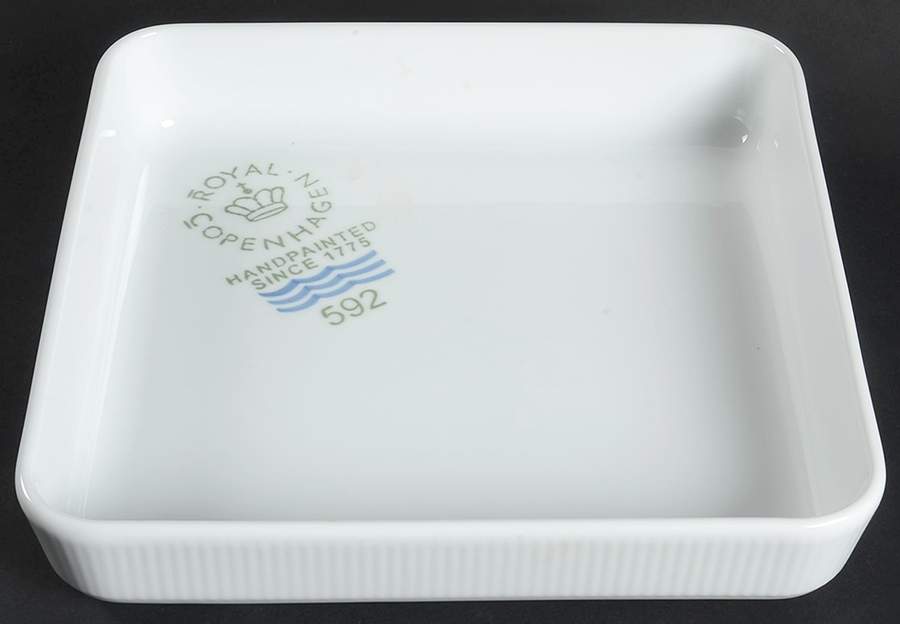 White Plain 10" Square Baker by Royal Copenhagen-1
