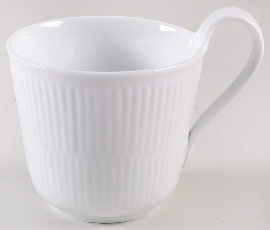 White Plain Mug by Royal Copenhagen-1
