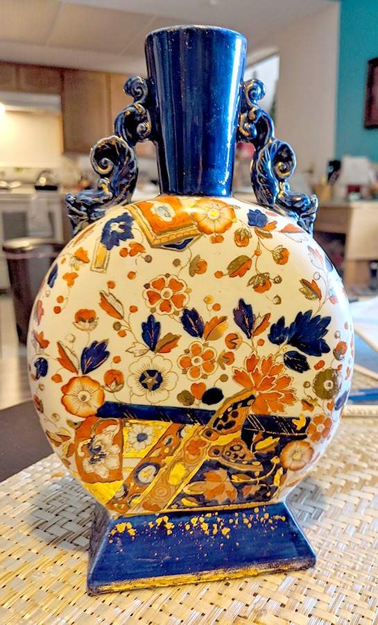 Old Derby 9" Handled Vase by Ridgway (Ridgways)-1