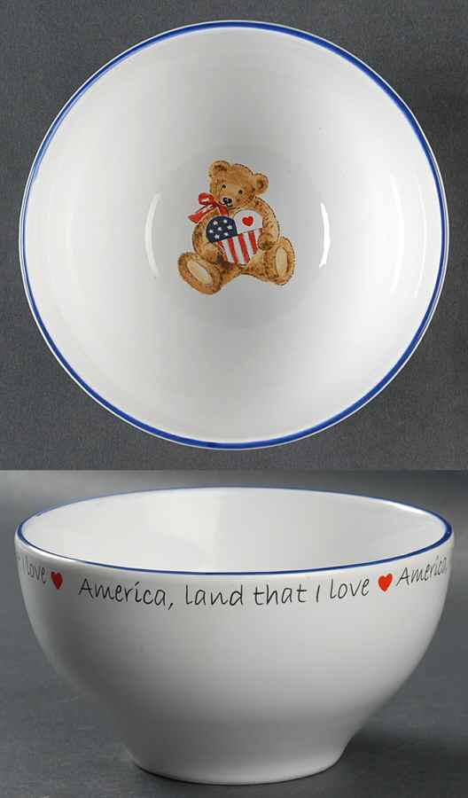 Land That I Love Soup/Cereal Bowl by Retroneu-1