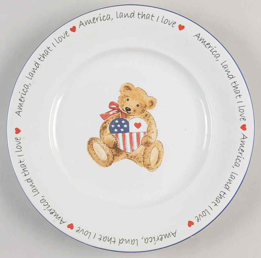 Land That I Love Salad Plate by Retroneu-1