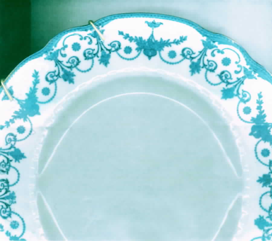 Josephine (Blue, Scalloped, No Trim) Dinner Plate by Royal Doulton-1