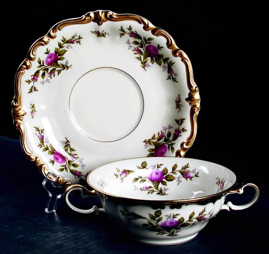 626 Flat Cream Soup Bowl & Saucer Set by Rosenthal - Continental-1