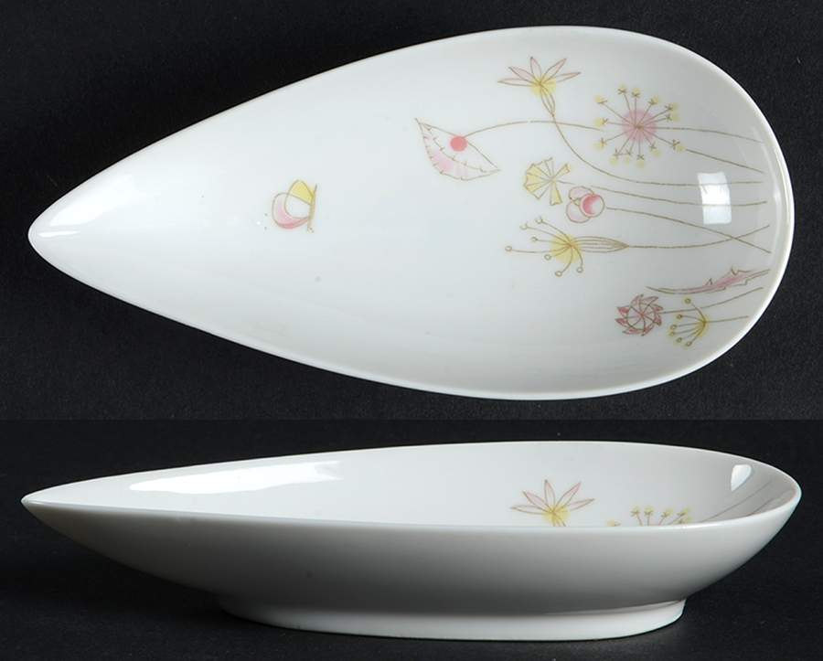 3331 (Floral, Fortuna Shape) Puzzle Tray/Nut Dish by Rosenthal - Continental-1