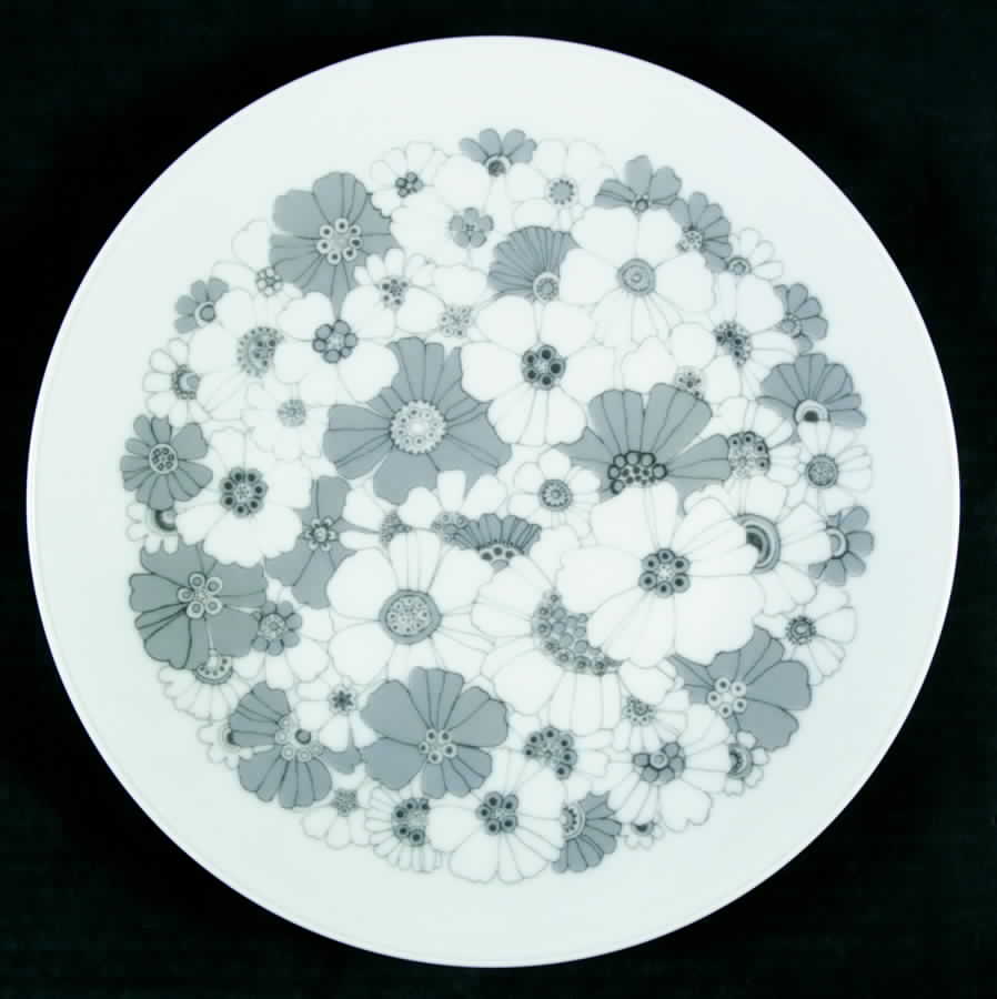 Buquet In Grey Dinner Plate by Rosenthal - Continental-1