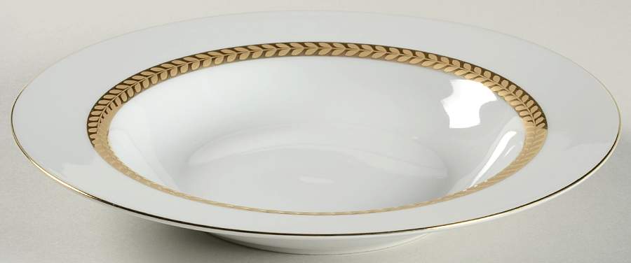 Imperial Gold Rim Soup Bowl by Retroneu-1