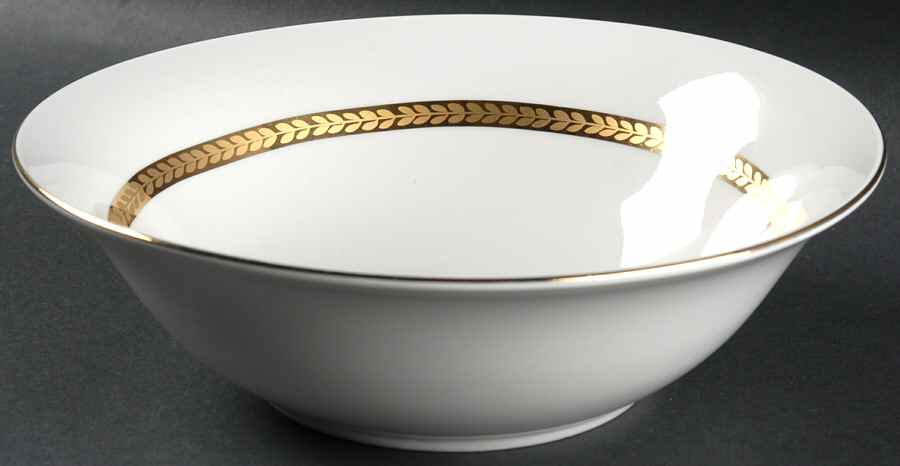 Imperial Gold 9" Round Vegetable Bowl by Retroneu-1