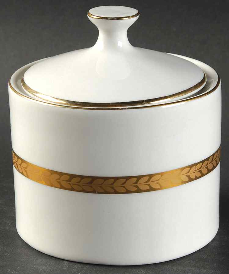 Imperial Gold Sugar Bowl & Lid by Retroneu-1