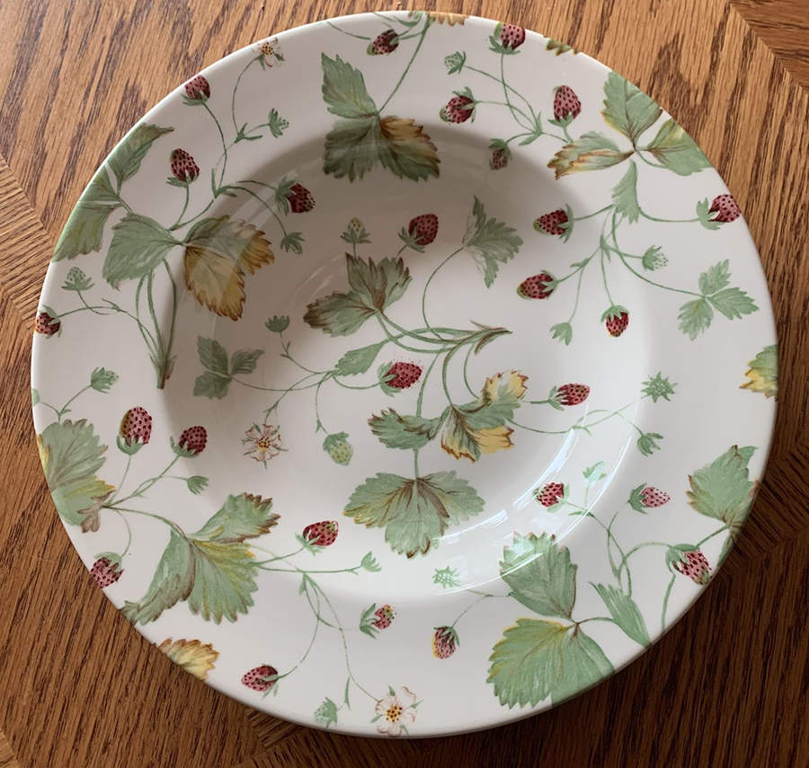 Alpine Strawberry Large Rim Soup Bowl by Royal Stafford-1