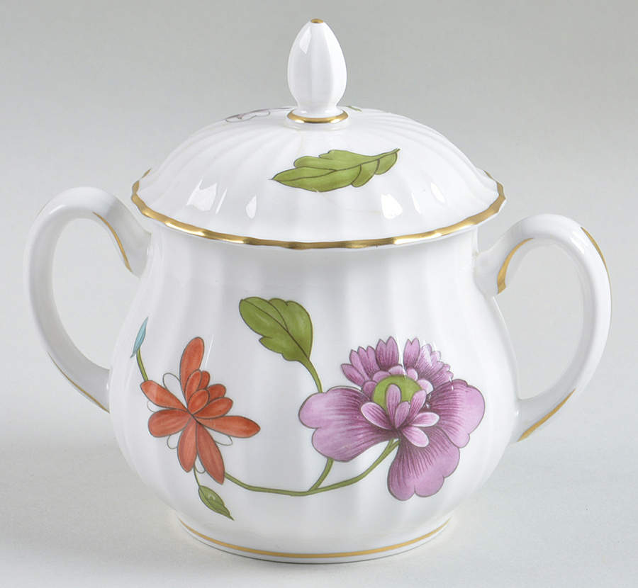 Astley (Fluted) Sugar Bowl & Lid by Royal Worcester-1