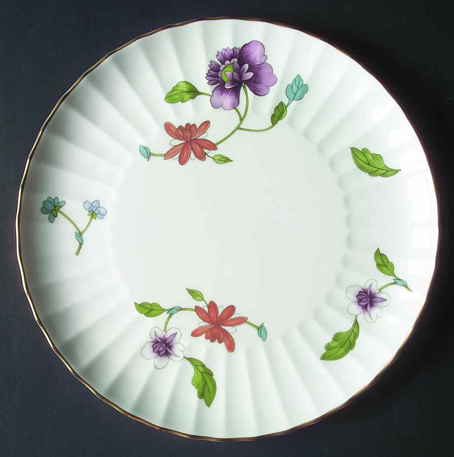 Astley (Fluted) Cake Plate by Royal Worcester-1